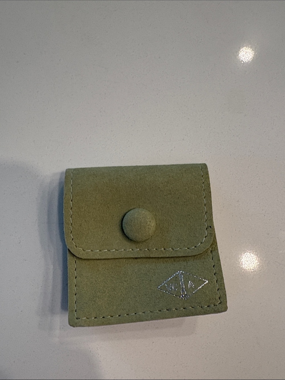 Van Cleef & Arpels Suede Jewelry Pouch for earrings